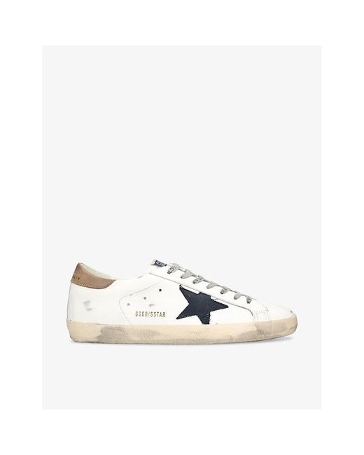 Golden Goose Deluxe Brand Natural Super-star Leather Low-top Trainers for men