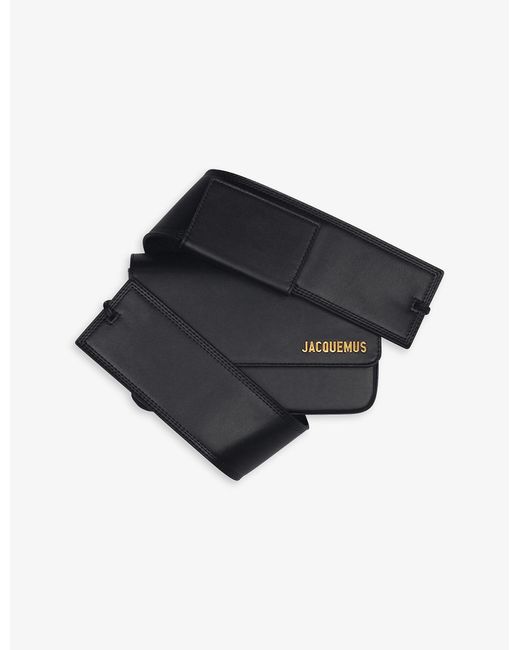 Jacquemus Le Carinu Leather Shoulder Bag in Black Lyst Canada