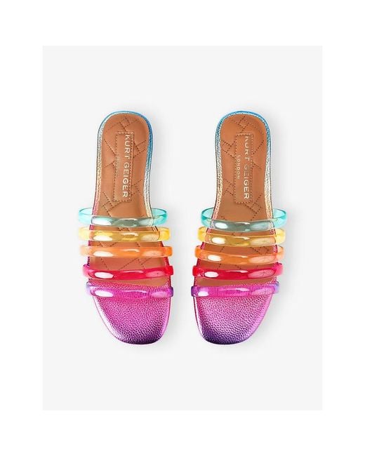 Kurt Geiger Pink Jelly Sandals