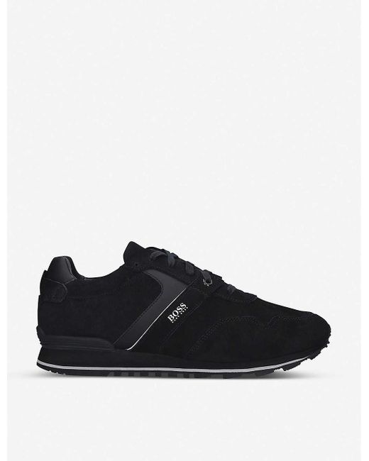 hugo boss suede trainers