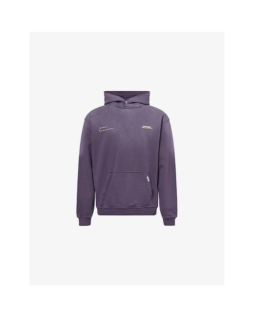 Represent Patron The Club Relaxed-Fit Cotton-Jersey Hoodie in Purple ...