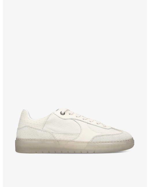 Represent White Virtus Leather And Suede Low-top Trainers for men