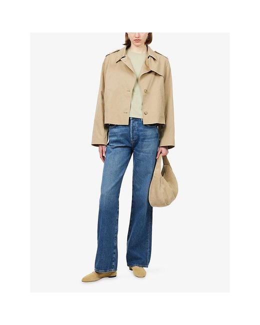 Citizens of Humanity Blue Annina Straight-Leg Denim Jeans