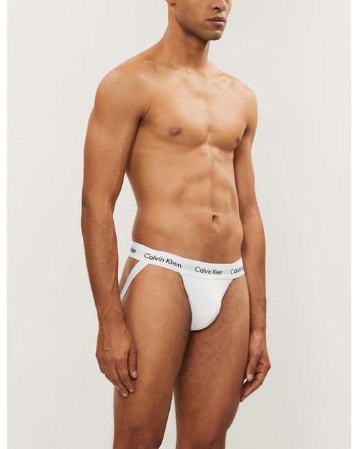 calvin klein jockstrap white