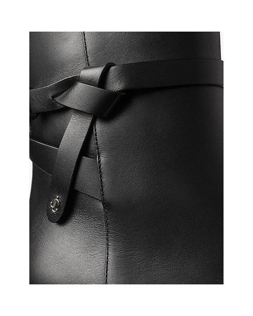 Jimmy Choo Black Lawton Ab 65 Leather Ankle Boots