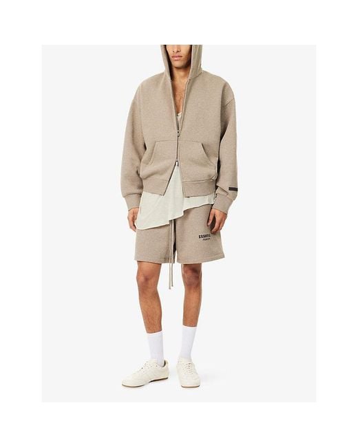 Fear Of God Natural Always On Zip-Up Cotton-Blend Hoody for men