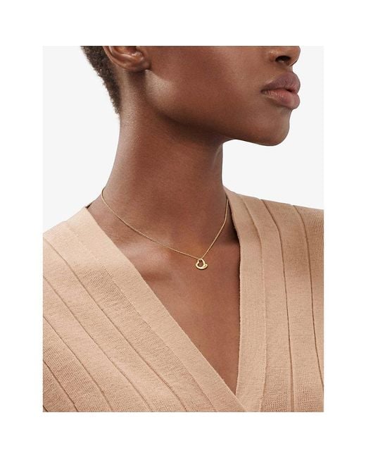 Tiffany & Co Metallic Elsa Peretti&Reg; Open Heart 18Ct Necklace