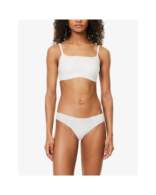 Sloggi White Zero Feel 2.0 Stretch-Jersey Tanga Briefs