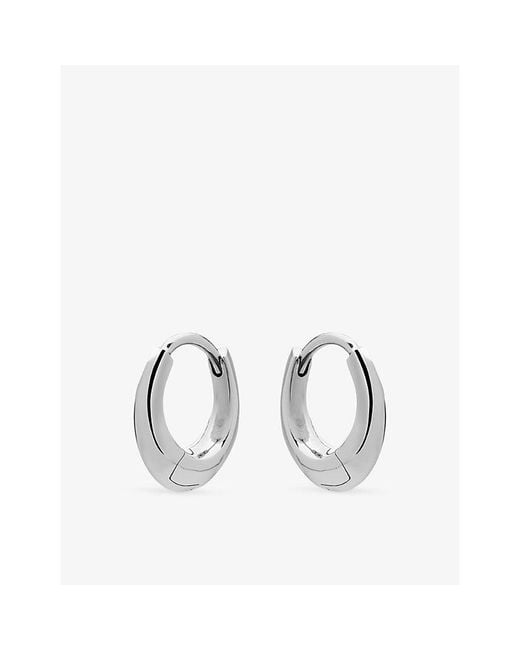 Shaun Leane Metallic Sabre Mini Sterling- Hoop Earrings