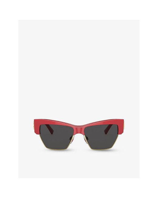 Dolce & Gabbana Red Dg4415 Cat-eye Acetate Sunglasses