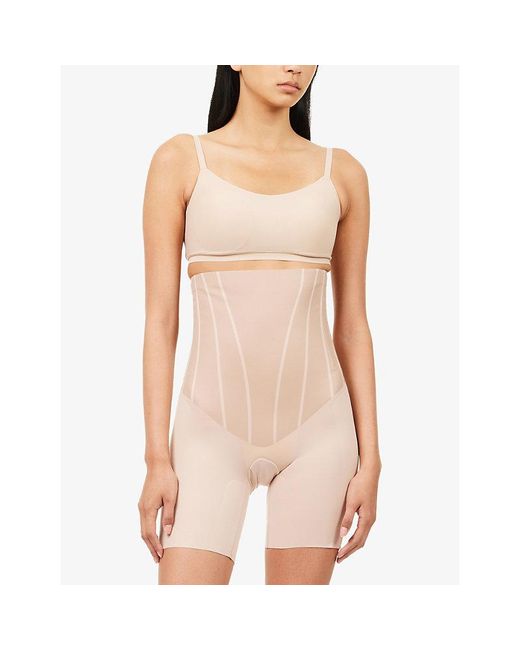 Spanx Natural Contour High-Rise Mid-Thigh Shorts