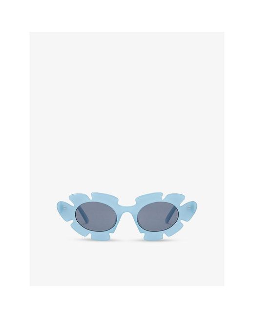 Loewe Blue X Paula's Ibiza G000270X03 Flower-Shape Acetate Sunglasses