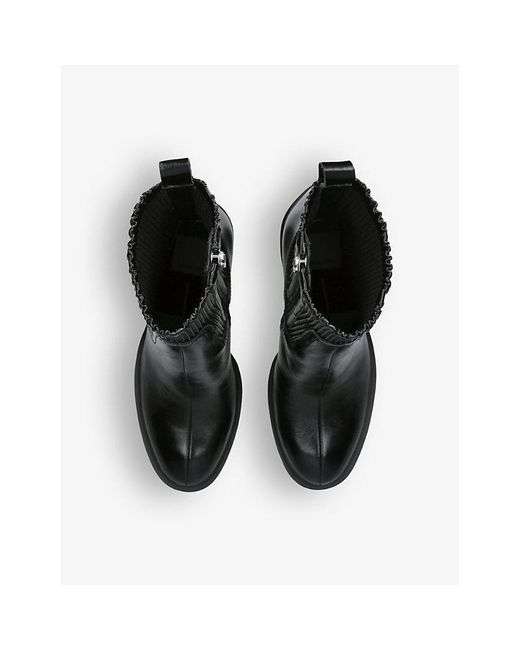 Dolce Vita Black Marni H2o Crinkled Patent-leather Heeled Ankle Boots