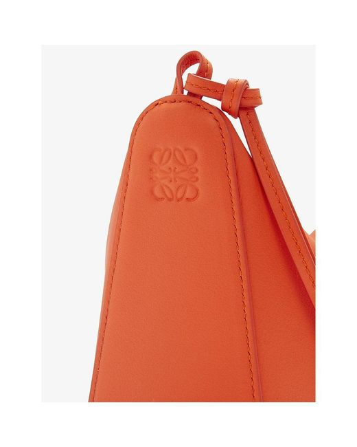 Loewe Orange Hammock Hobo Mini Leather Cross body Bag