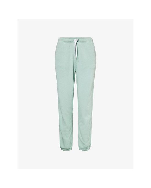 Polo Ralph Lauren Green Logo-Embroidery Lightweight Fleece Athletic Cotton-Jersey Jogging Bottoms