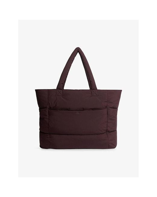 Sweaty Betty Red Nimbus Cloud Woven Tote Bag
