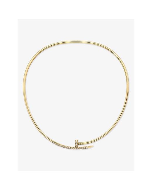 Cartier Metallic Juste Un Clou 18Ct- And 0.74Ct Diamond Necklace