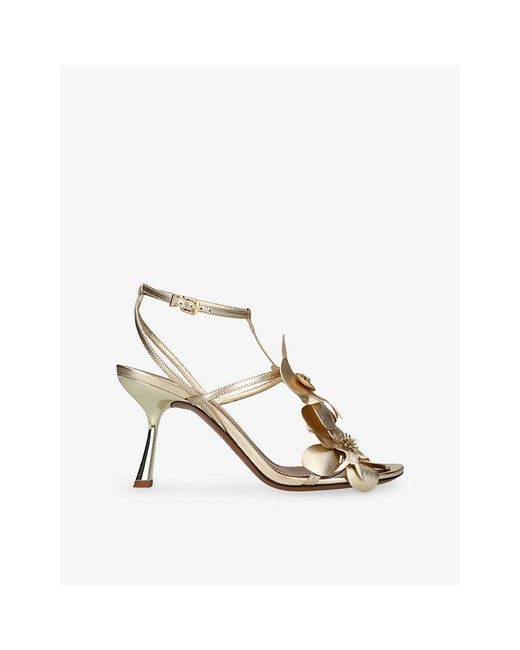 Zimmermann Metallic Orchid 85 Leather Sandals