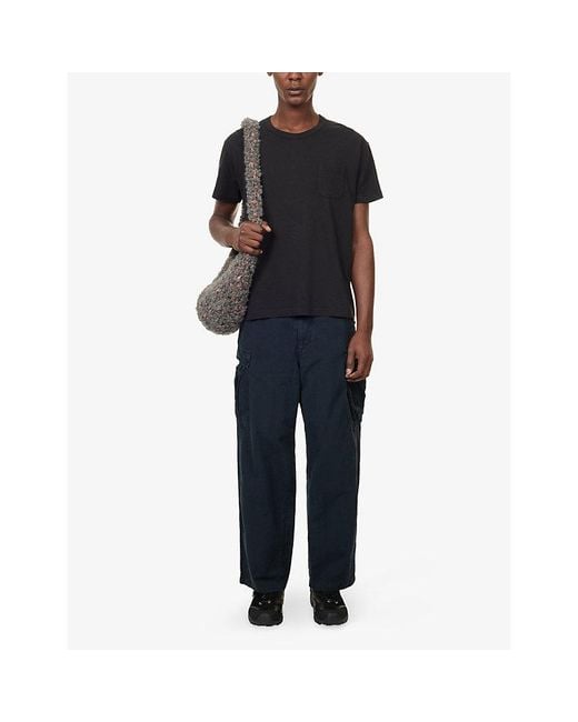 Visvim Black Ultimate Jumbo Ii Cotton-Jersey T-Shirt for men
