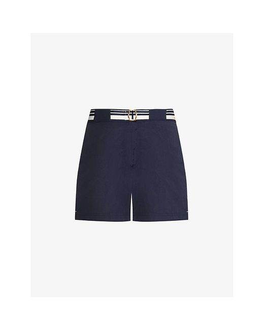 Orlebar Brown Blue Bulldog Striped-belt Swim Shorts for men
