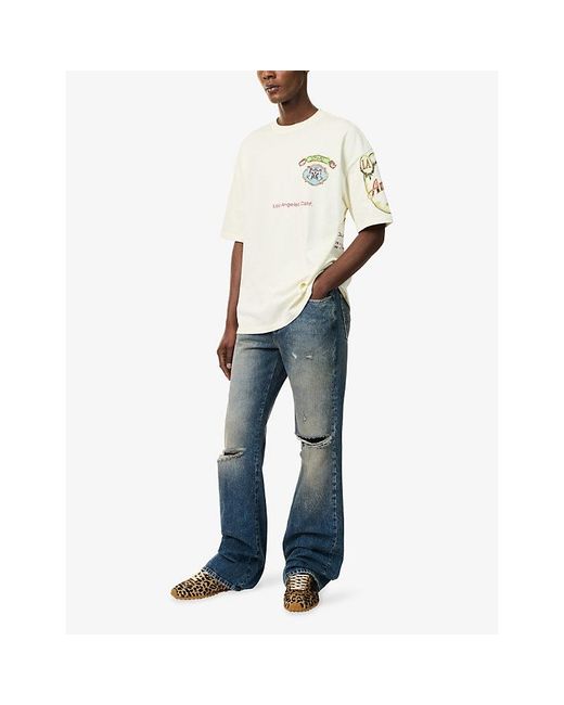 Amiri Natural Vista Skate Graphic Cotton-Jersey T-Shirt for men