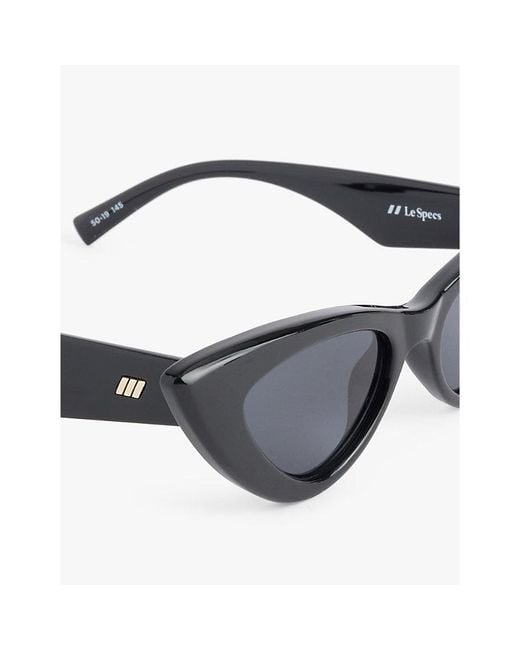 Le Specs Blue Hypnosis Cat Eye-Frame Plastic Sunglasses