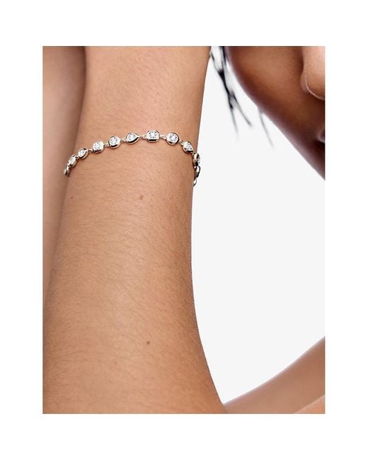 Monica Vinader White Bezel Sterling- And 0.5Ct Brilliant-Cut Diamond Chain Bracelet