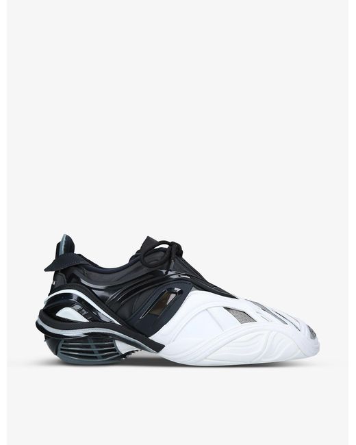 Balenciaga Black Men's Tyrex Mesh And Rubber Mid-top Trainers for men