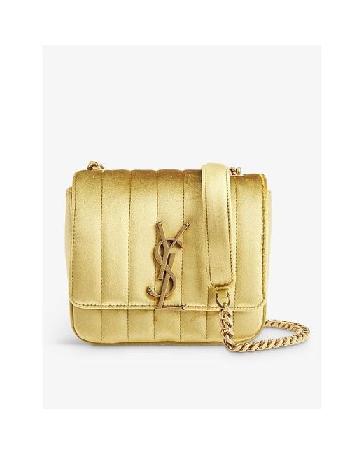 Saint Laurent Vicky Velvet Shoulder Bag in Metallic Lyst