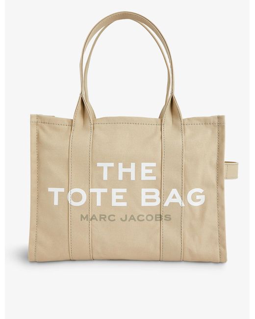 Marc Jacobs The Tote Large Cotton Tote Bag in Natural Lyst