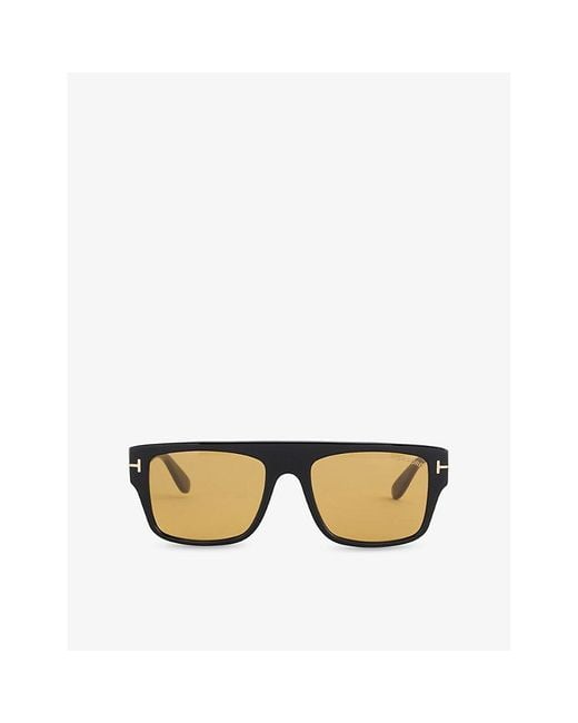 Tom Ford Men's Metallic Dunning-02 Square Acetate Sunglasses