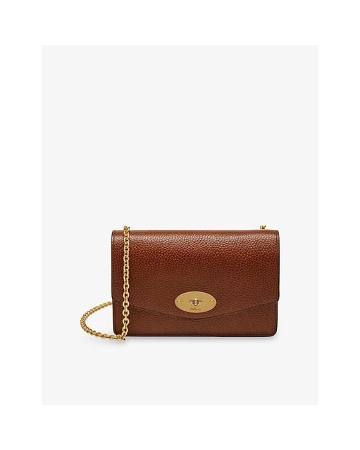 Mulberry Brown Darley Small Leather Cross-Body Bag