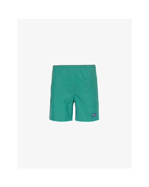 Patagonia Green baggies Lights Branded-print Recycled-nylon Shorts for men