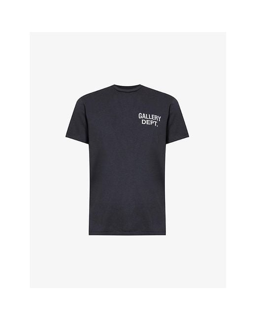 GALLERY DEPT. Souvenir Logo print Cotton jersey T shirt in Blue
