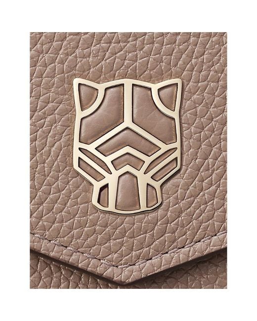Cartier Gray Panthère Graphique De Mini Leather Wallet