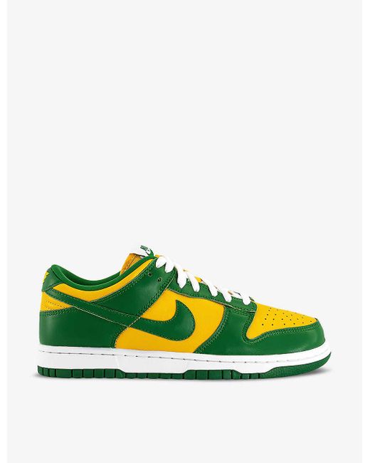 Nike Yellow Dunk Low Leather Low-top Trainers for men