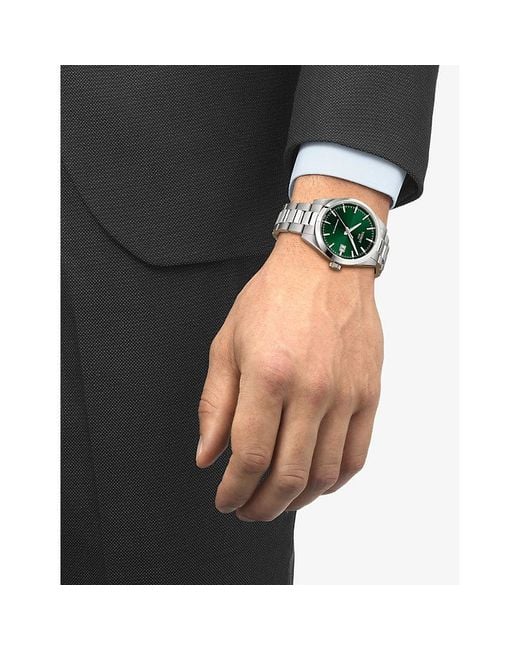 Tissot Green Gentleman 38Mm Stainless Steel Automatic Watch for men