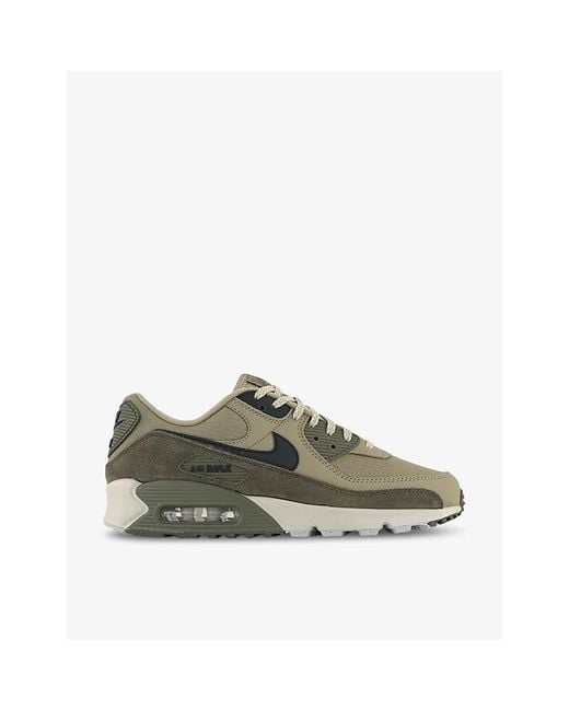 Nike Green Air Max 90 Padded-collar Mesh Low-top Trainers for men