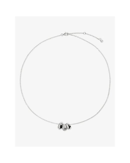 Monica Vinader White Antica Sterling- Chain Necklace