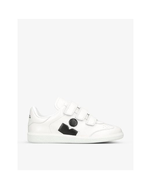 Isabel Marant White Beth Leather Low-top Trainers