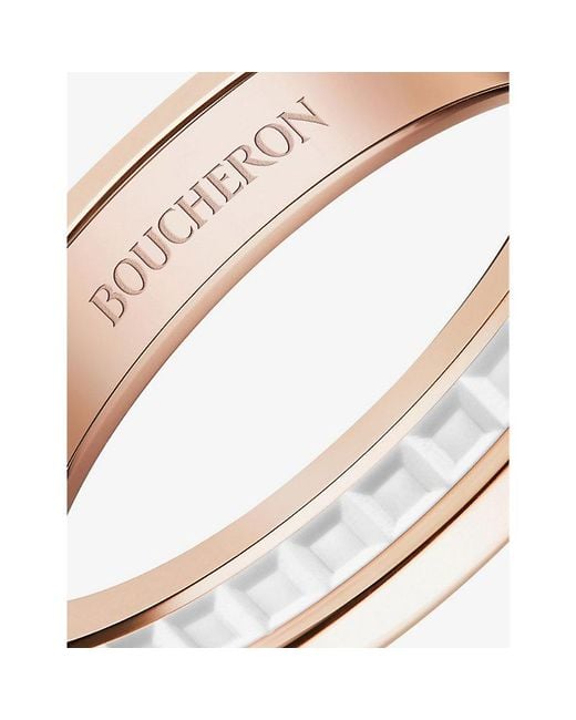 Boucheron Metallic Quatre Edition 18Ct- And Ceramic Wedding Band for men