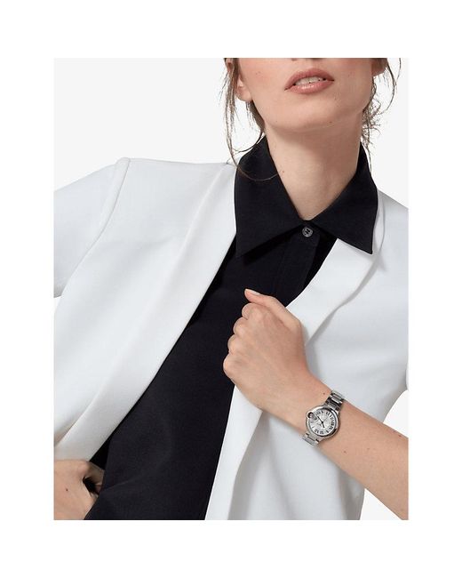 Cartier White Crwsbb0044 Ballon Bleu De Mechanical Watch