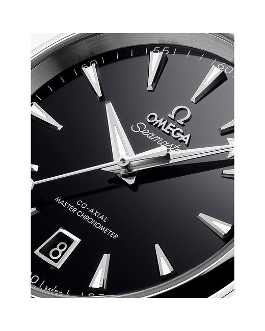 Omega White 220.10.38.20.01.004 Seamaster Aqua Terra Rhodium-Plated Stainless-Steel Automatic Watch for men