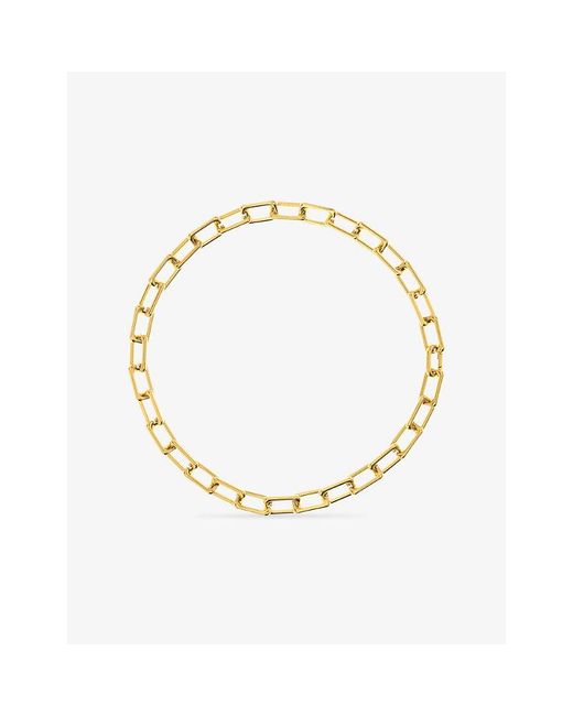 La Maison Du Couturier Metallic Amadeus Gia Large Link 18Ct-Plated Brass Necklace