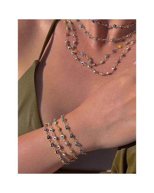 La Maison Du Couturier Metallic Ece London The Nazar Iii 22Ct Vermeil And Sterling- Bracelet