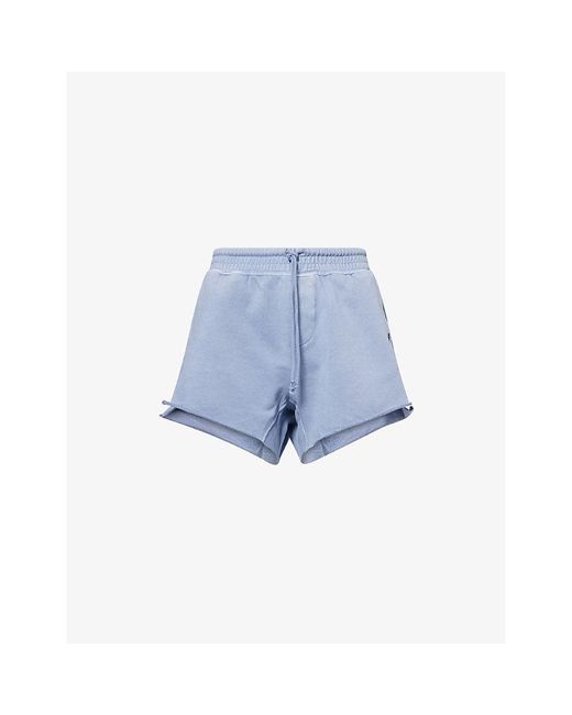 Fp Movement Blue Knockout Cotton-Jersey Shorts