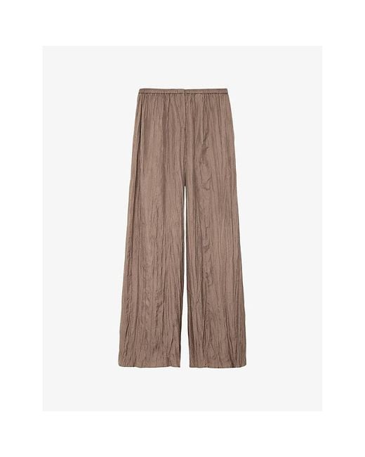 Joseph Brown Thoresby Wide-leg Relaxed-fit Silk-habotai Trousers