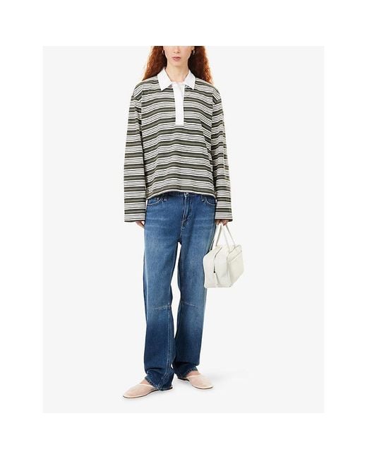 Rag & Bone Blue Stevie Slim Tapered Denim Jeans