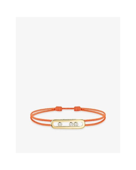 Messika Yellow Care(S) 18Ct And 0.09Ct Diamond Cord Bracelet