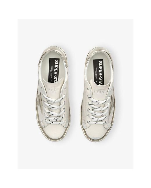 Golden Goose Deluxe Brand White Super-Star Leather Low-Top Trainers